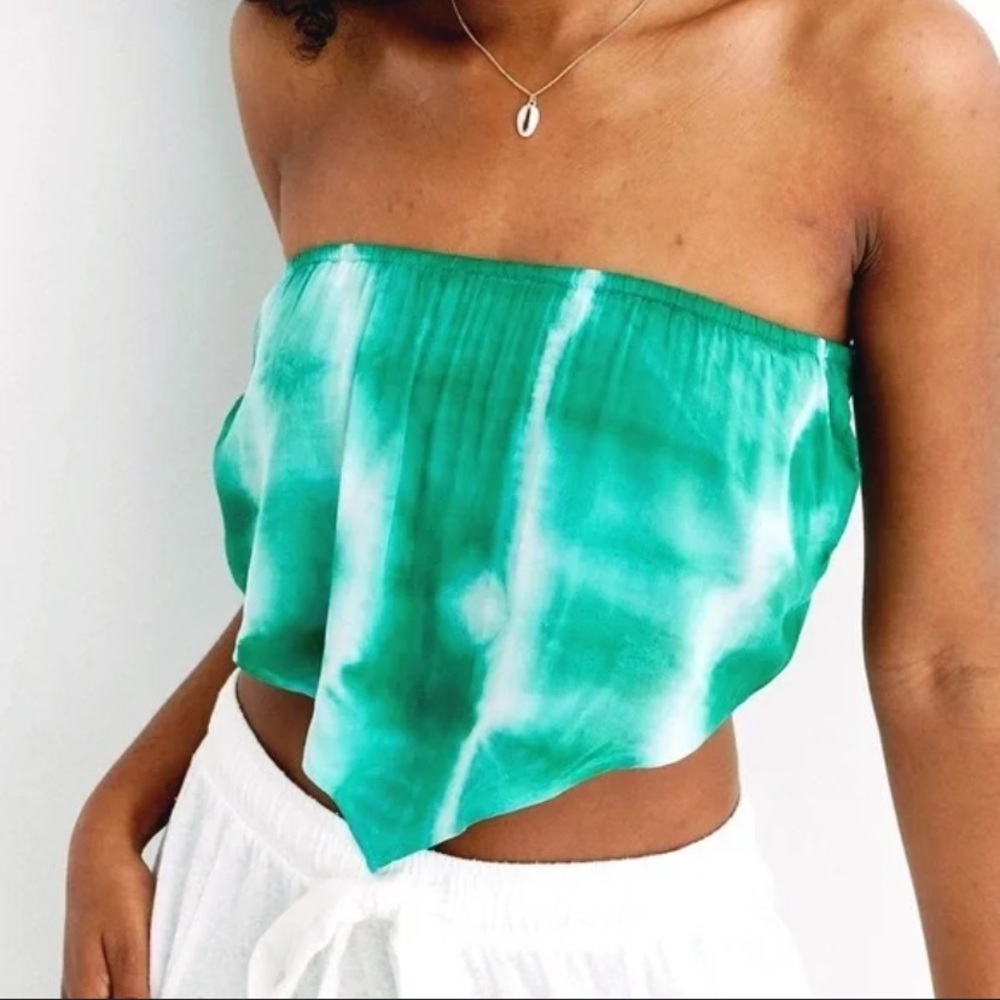 Aerie Scarf Crop Top Strapless‎